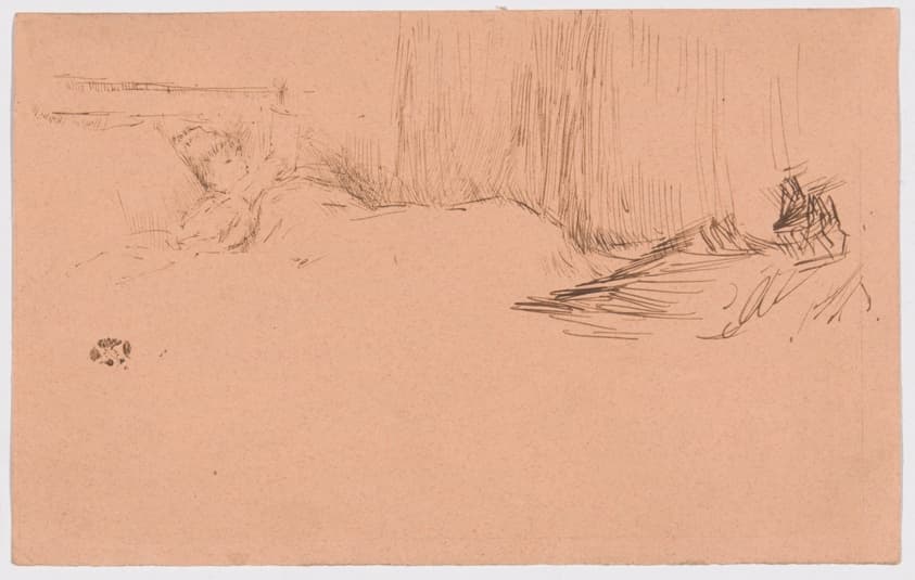 Girl Reading in Bed — James McNeill Whistler