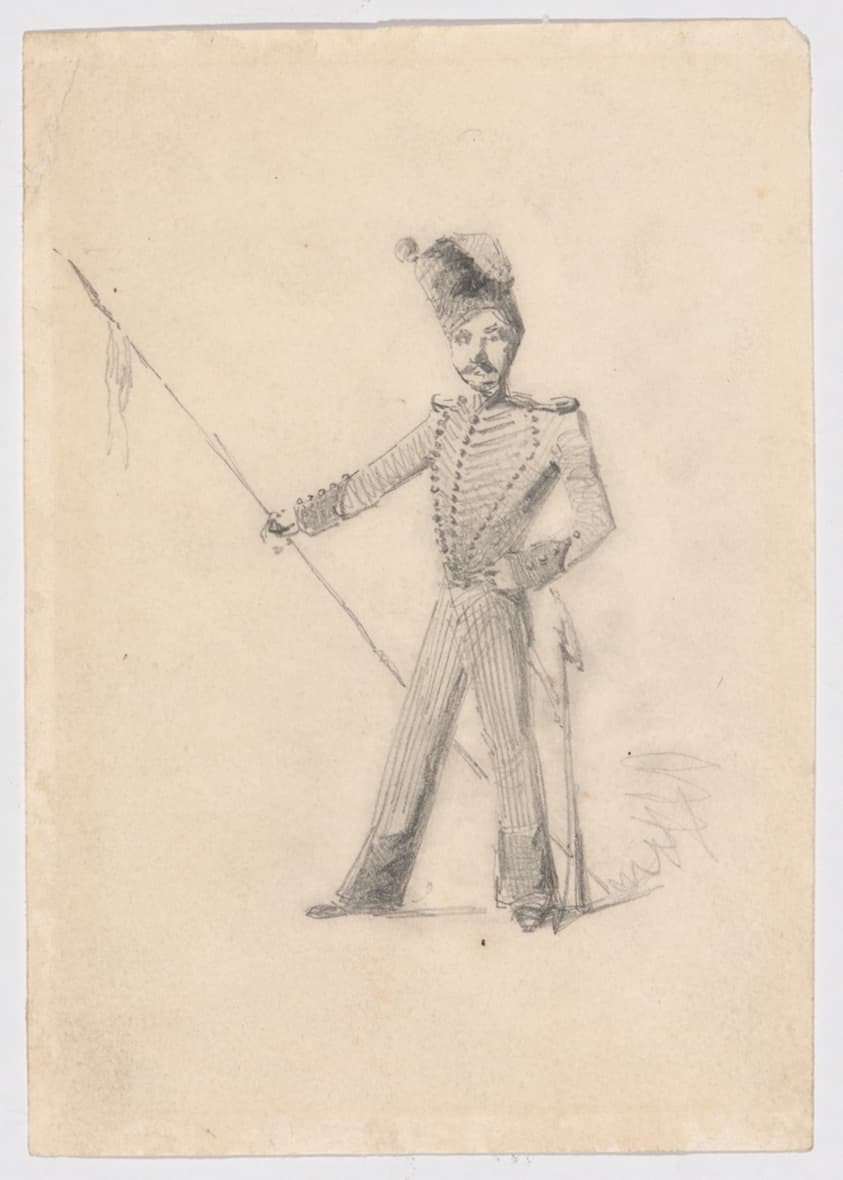 Soldier with Lance — James McNeill Whistler