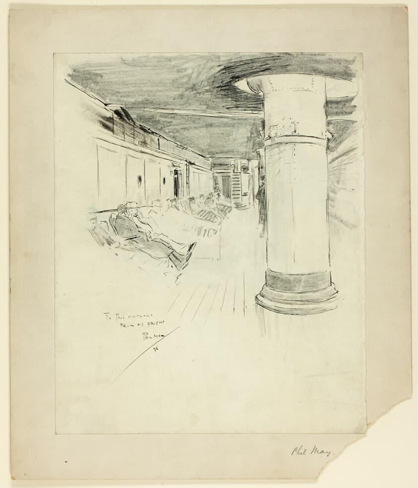 Deck of Steamer — Philipp William May