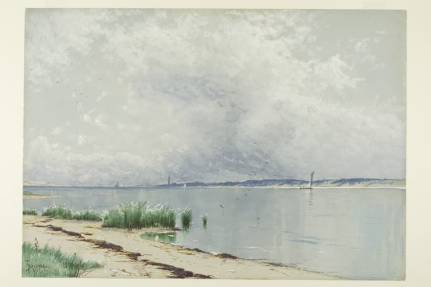 Reflected Reeds — Alfred Thompson Bricher