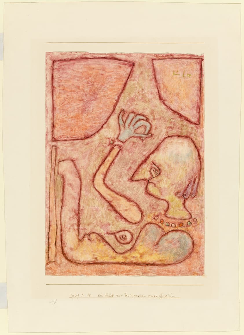Leaf from the Memoirs of an Old Woman — Paul Klee