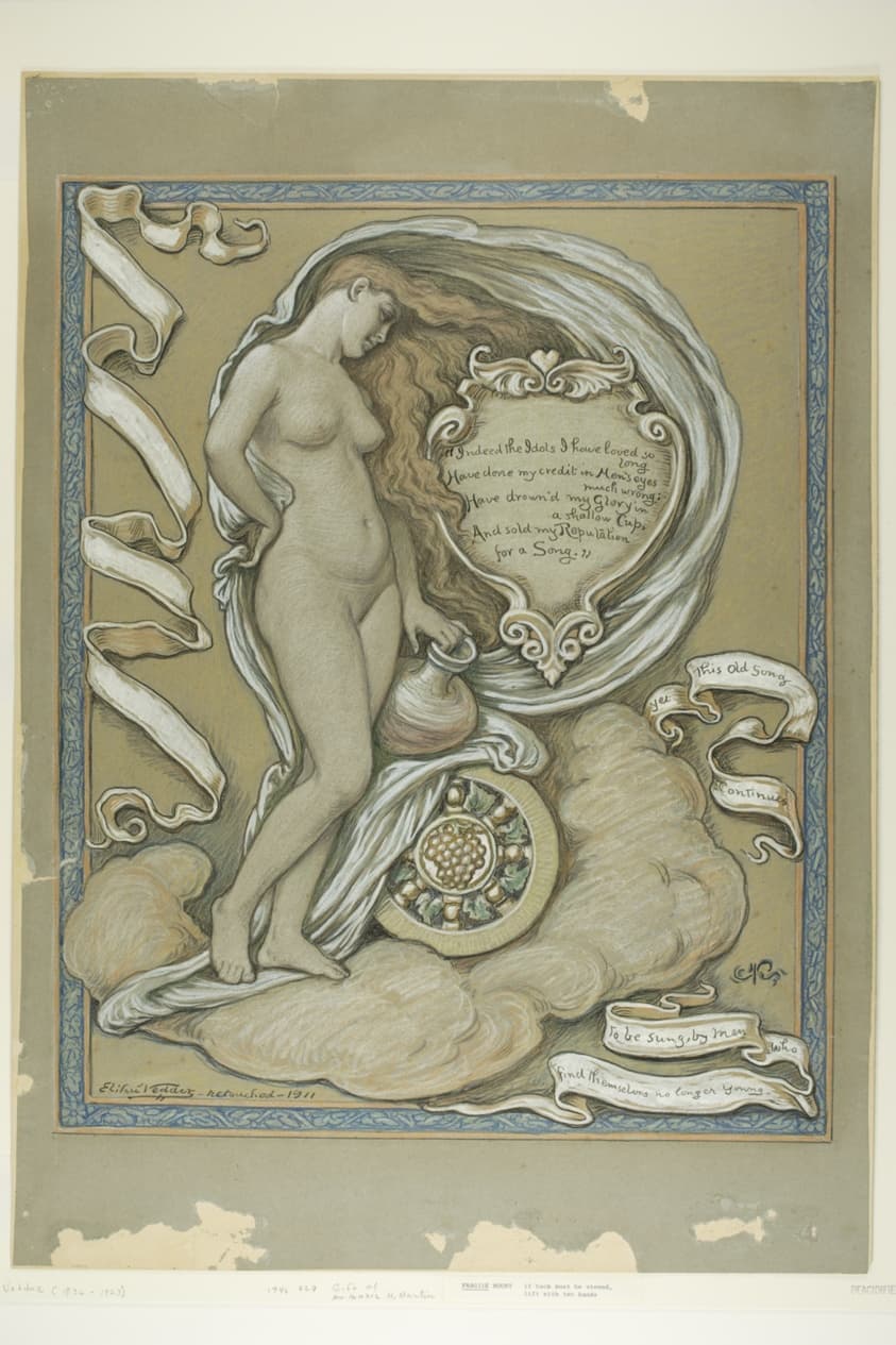 Figure Study for Rubaiyat of Omar Khayyam — Elihu Vedder