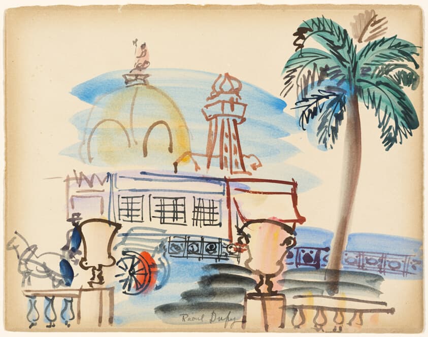 Boardwalk with Palm Tree — Raoul Dufy