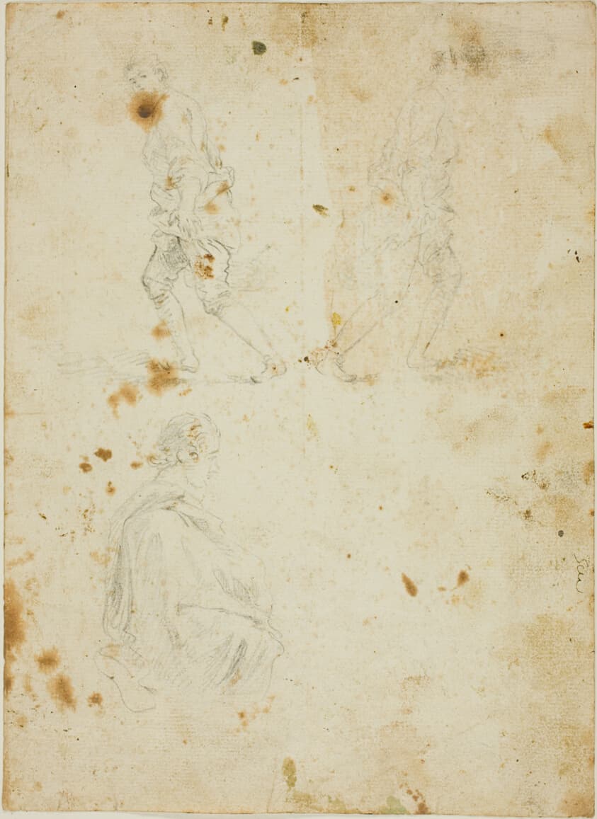 Studies of Male Figures — Giovanni Paolo Panini
