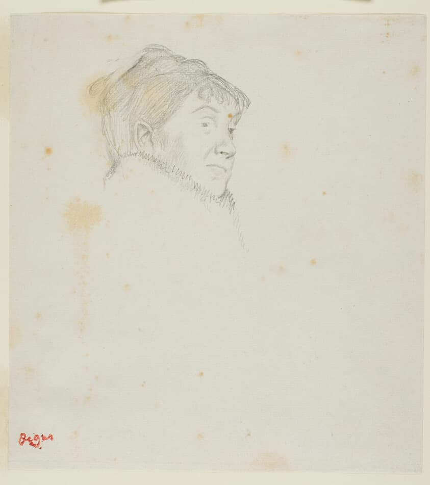 Portrait of Madame Dietz-Monnin (formerly Head of a Woman) — Edgar Degas