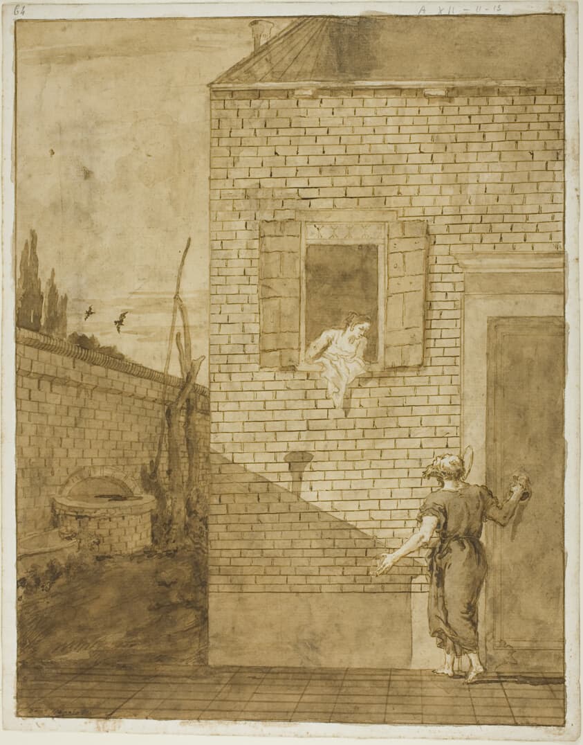 Saint Peter and Rhoda — Giovanni Domenico Tiepolo