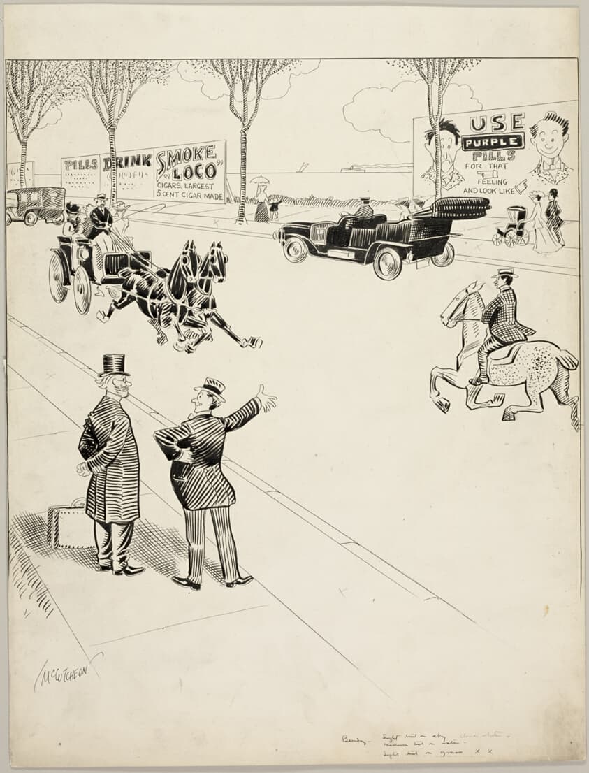 Mr. Northside Shows the Wonders of Chicago to a Foreign — John Tinney McCutcheon