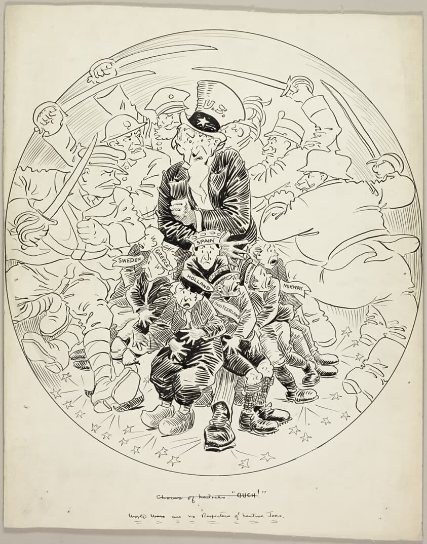 World Wars are No Respectors of Neutral Toes — John Tinney McCutcheon