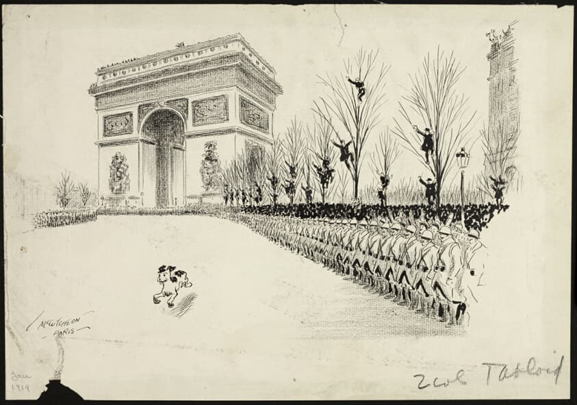 Waiting for Wilson Under the Arc de Triomphe — John Tinney McCutcheon