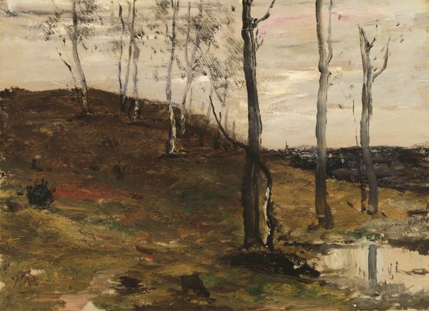 Hillside with Trees — William Morris Hunt