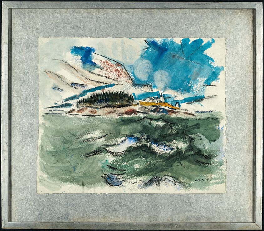 Sea Movement–Green and Blue — John Marin