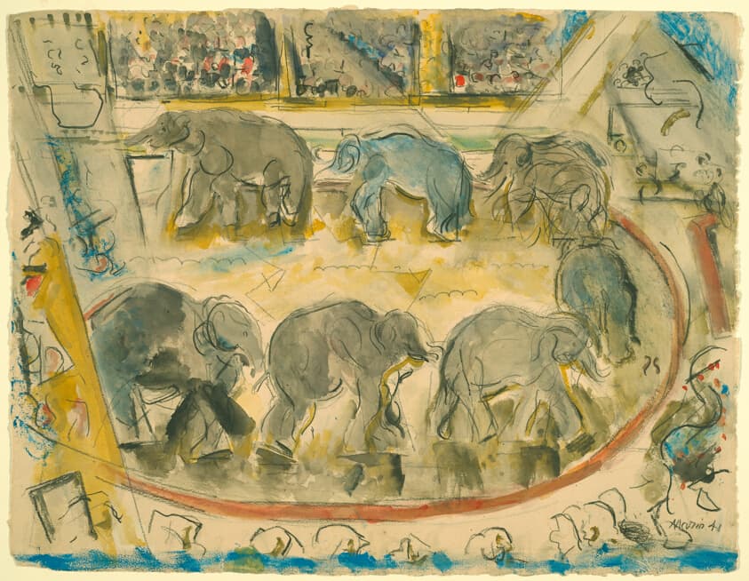 Circus Elephants — John Marin