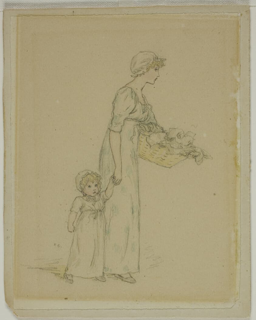 Woman with Child — Kate Greenaway