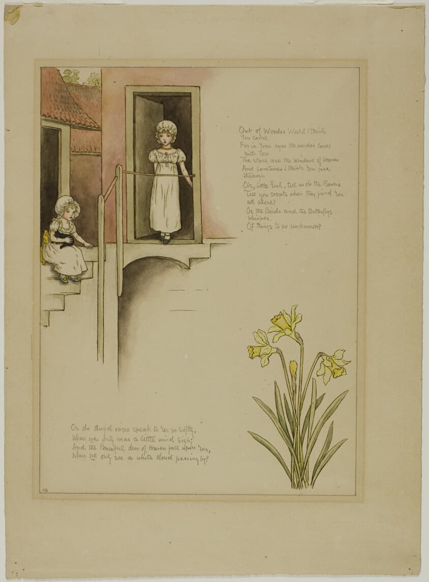 Study for From Wonder World, from Marigold Garden — Kate Greenaway