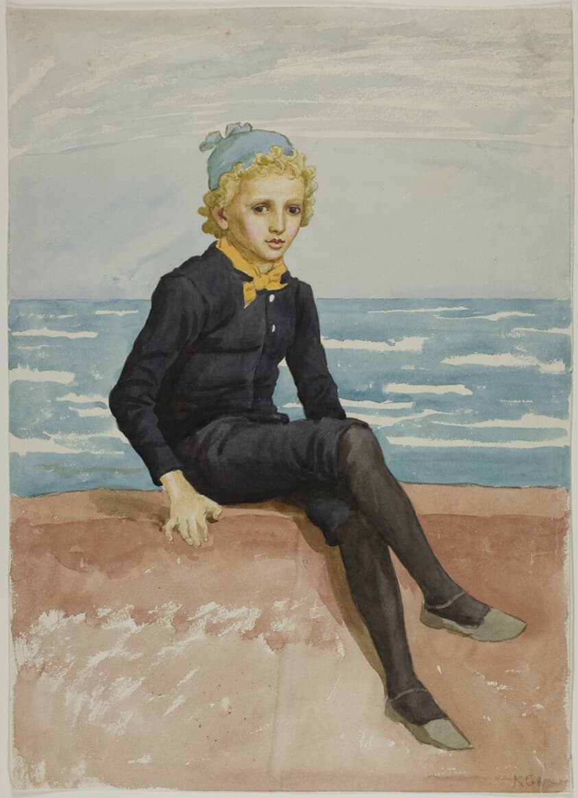 Eddie at the Seashore — Kate Greenaway