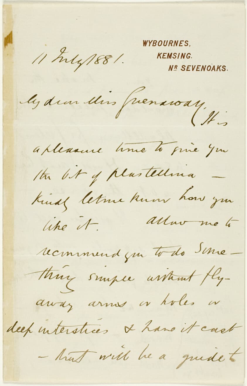 Letter to Kate Greenaway — Randolph Caldecott