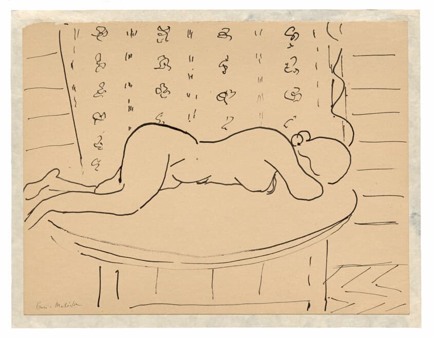Female Nude Lying Facedown on a Table — Henri Matisse