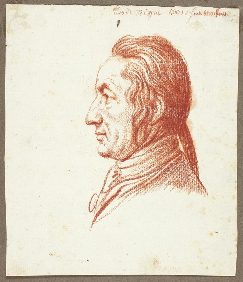 Portrait Head of a Man in Profile — Daniel Nikolaus Chodowiecki
