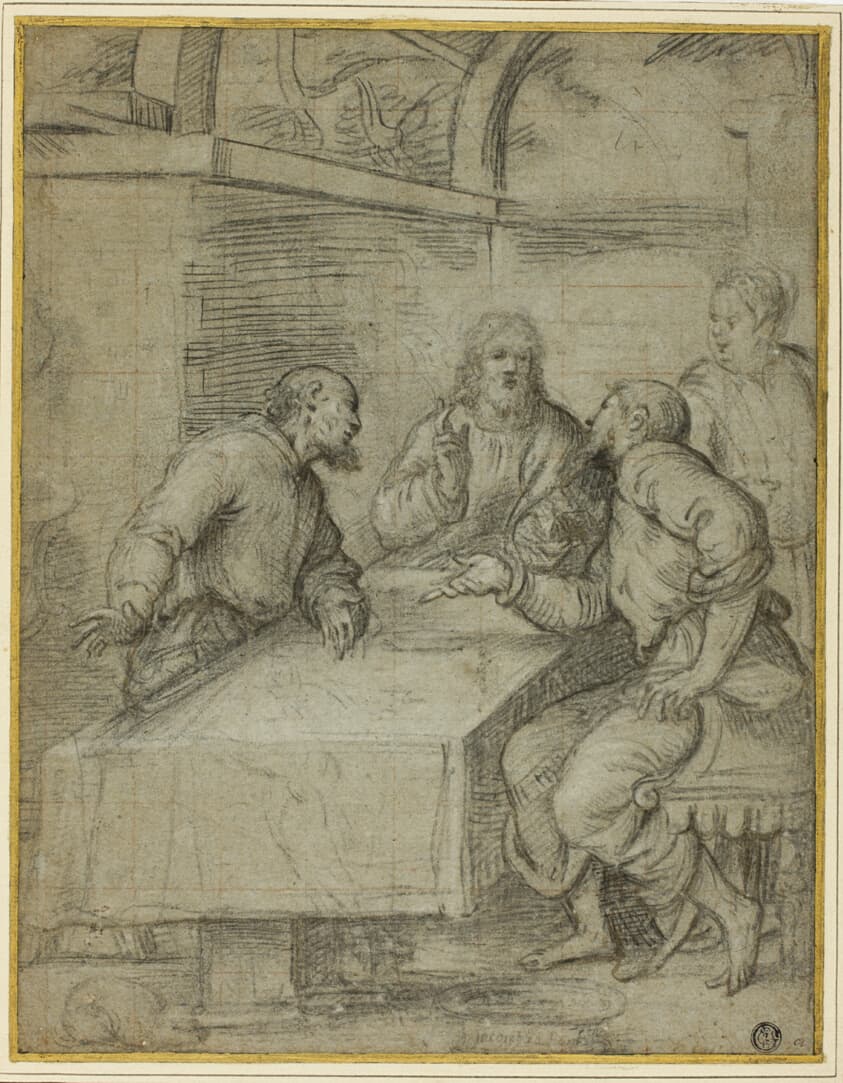 Study for the Supper at Emmaus — Giulio Campi