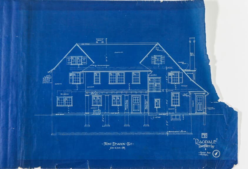 Ragdale House, Lake Forest, Illinois, Working Drawings — Howard Van Doren Shaw