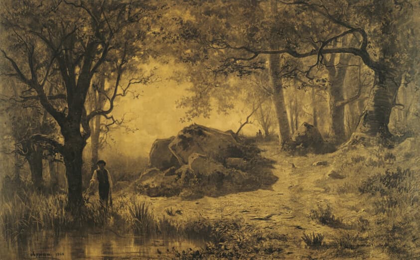 Pond at the Edge of the Wood — Adolphe Appian