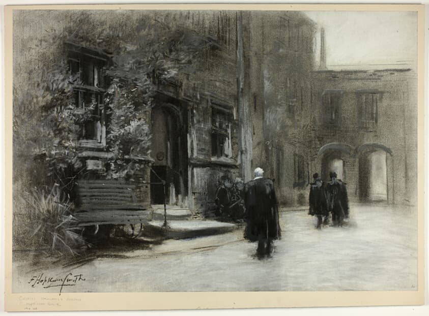 Outside View of Colonel Newcome's Rooms, from In Thackeray's London — Francis Hopkinson Smith
