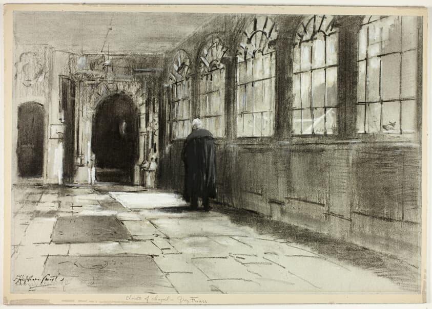 Cloister of Chapel — Grey Friars, from In Thackeray's London — Francis Hopkinson Smith