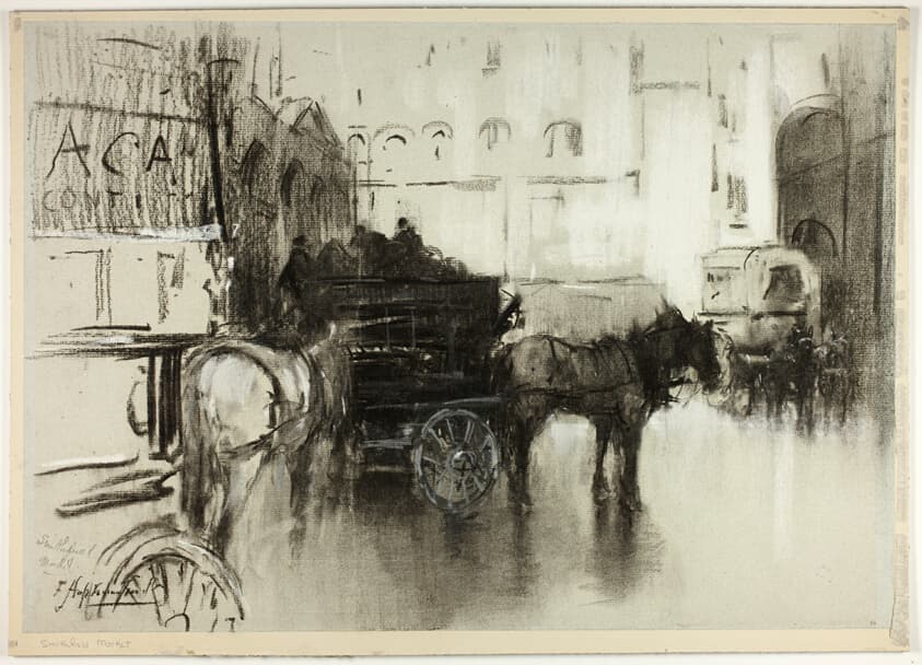 Smithfield Market, from In Thackeray's London — Francis Hopkinson Smith