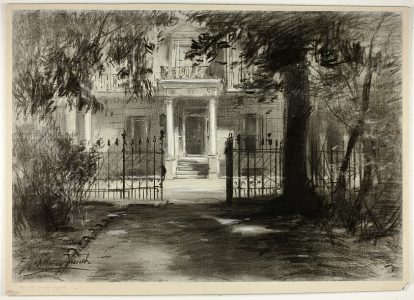 No. 36 Onslow Square, from In Thackeray's London — Francis Hopkinson Smith