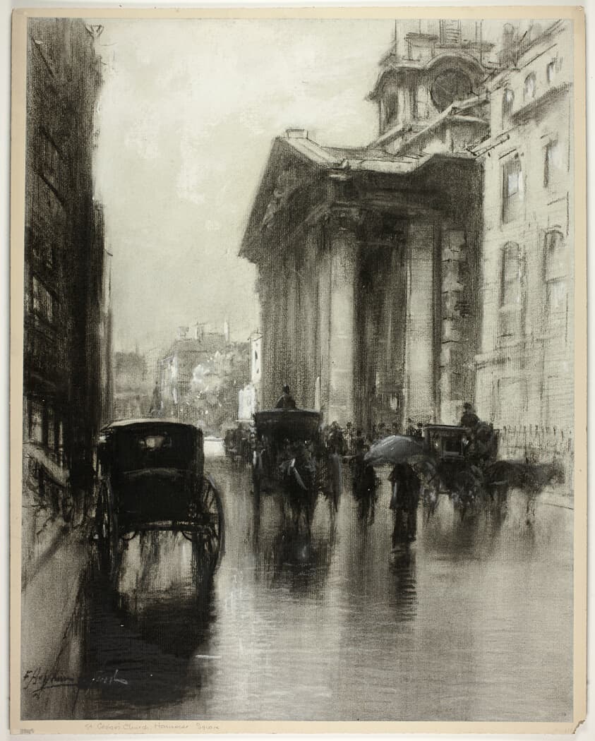 St. George's Church, Hanover Square, from In Thackeray's London — Francis Hopkinson Smith