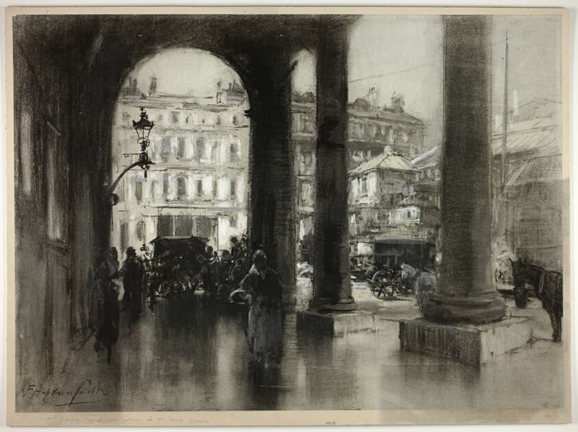 Covent Garden Market, with Portico of St. Paul's Church, from In Thackeray's London — Francis Hopkinson Smith
