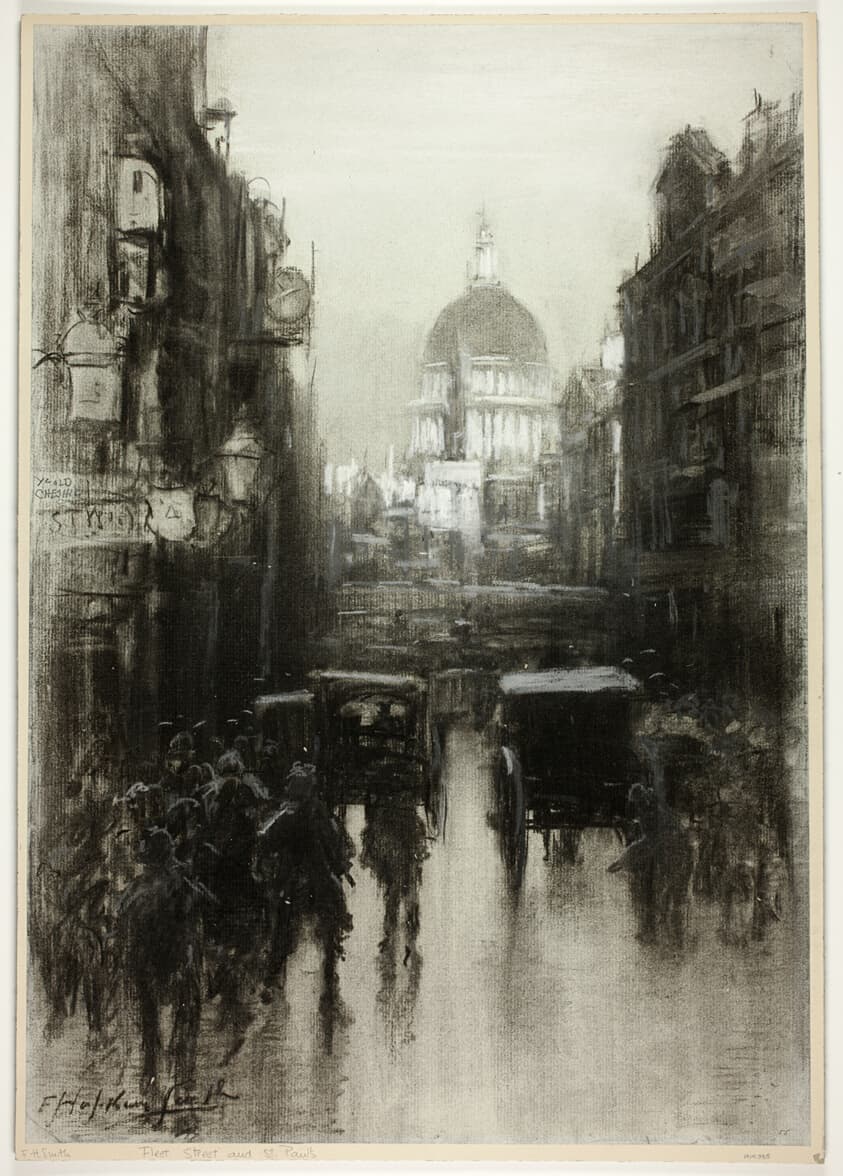 Fleet Street and St. Paul's, from In Thackeray's London — Francis Hopkinson Smith