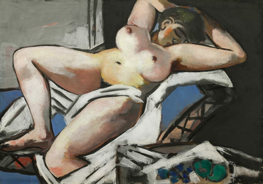 Reclining Nude — Max Beckmann