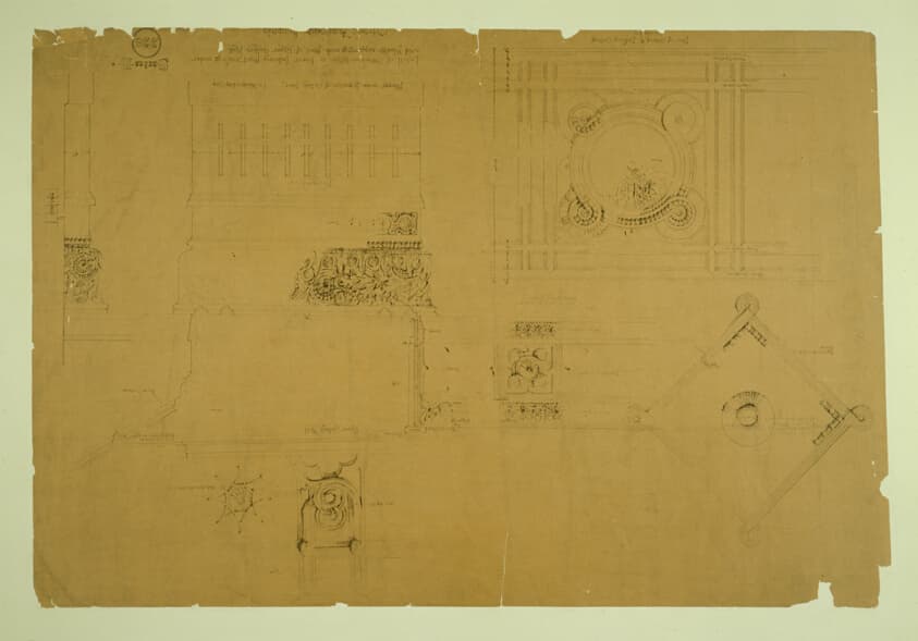 Auditorium Building, Chicago, Illinois, Plaster Details for Balcony — Adler and Sullivan