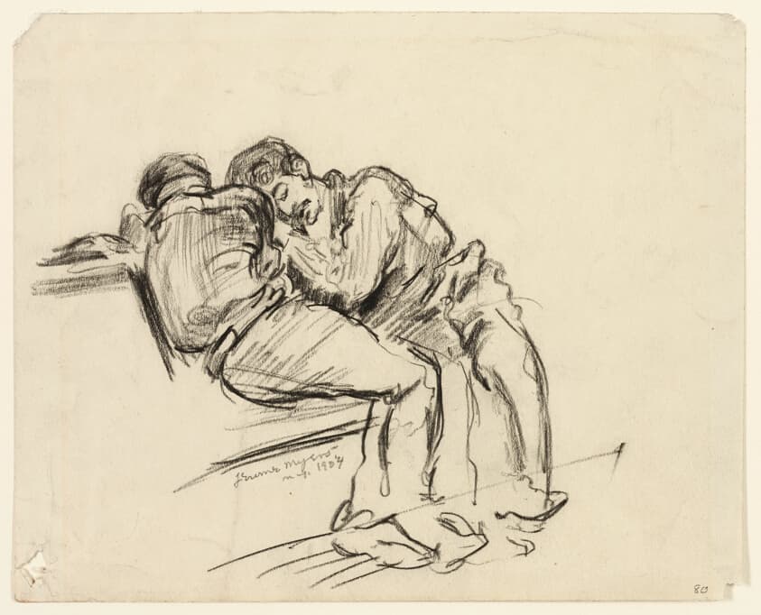 Two Men on a Bench — Jerome Myers