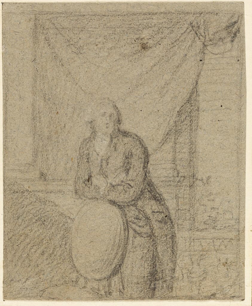 Portrait of a Man Standing in Front of Window — Benjamin West