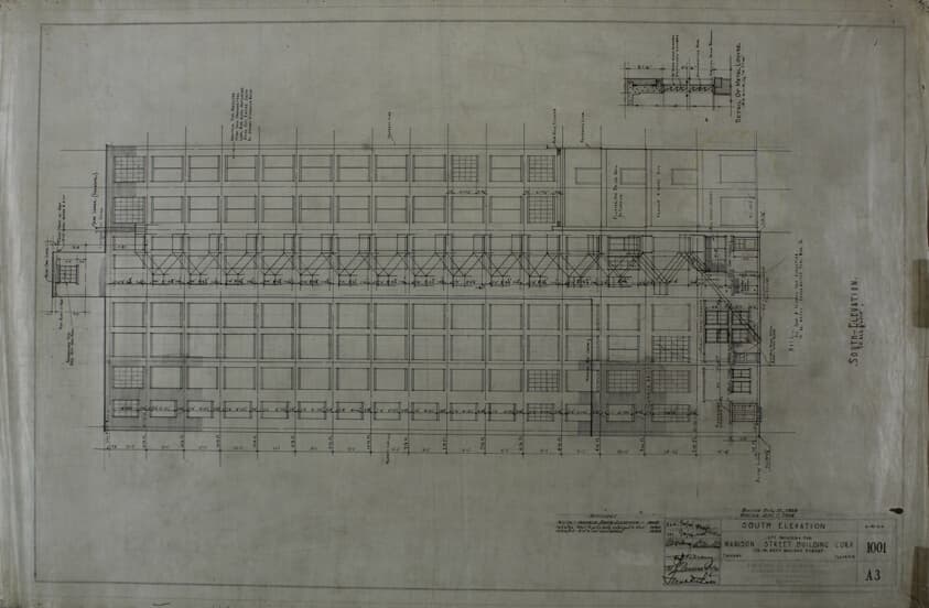 Madison LaSalle Building, Chicago, Illinois, Architectural Working Drawings — Frank David Chase