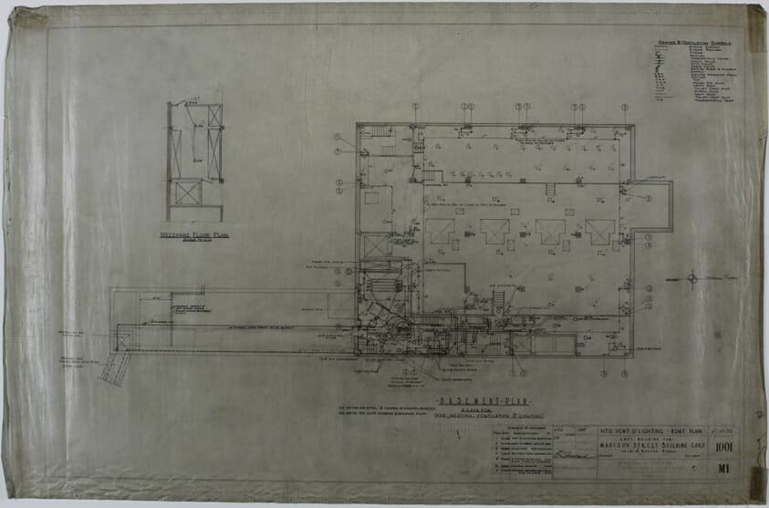 Madison LaSalle Building, Chicago, Illinois, Mechanical Working Drawings — Frank David Chase