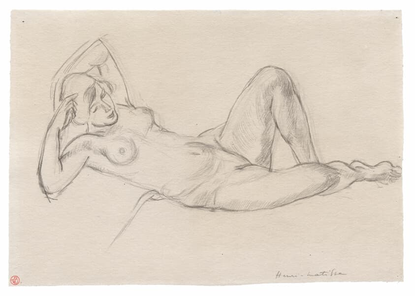 Reclining Female Nude with Raised Knee — Henri Matisse
