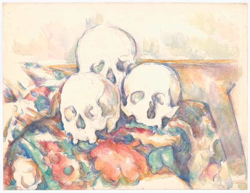The Three Skulls — Paul Cézanne