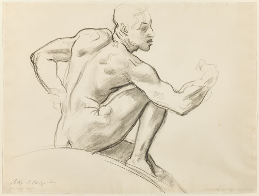Seated Male Nude — John Singer Sargent