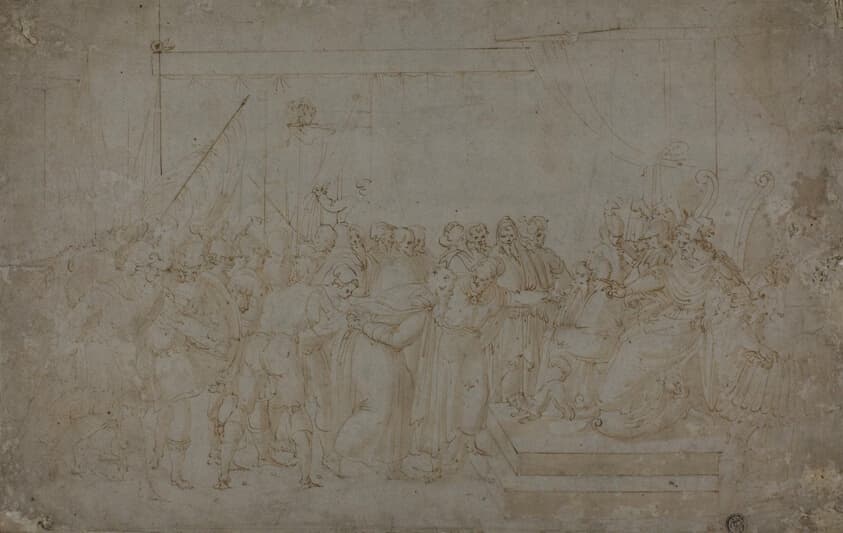 Saint Peter Brought before Nero — Ercole Setti