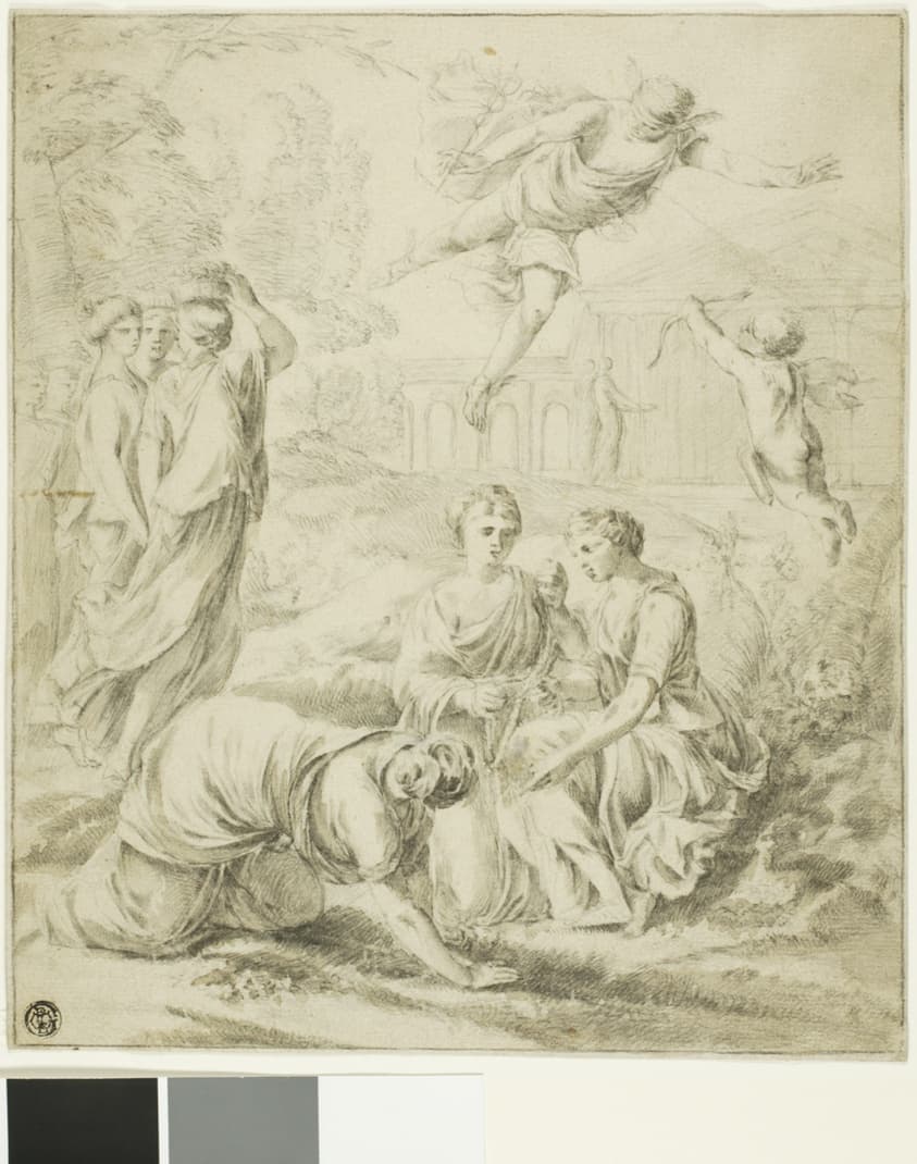 Study for Mercury and Herse — Laurent de La Hyre