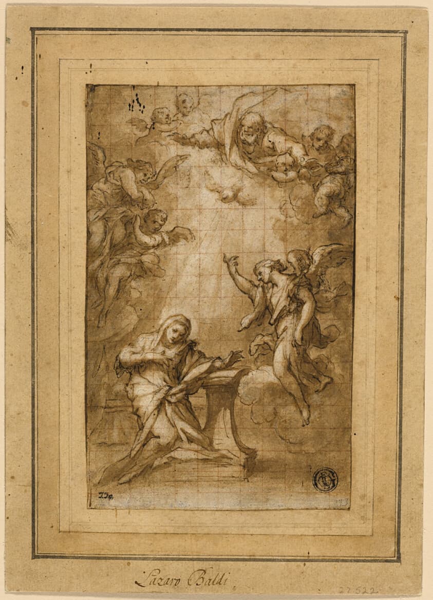 Study for the Annunciation — Lazzaro Baldi