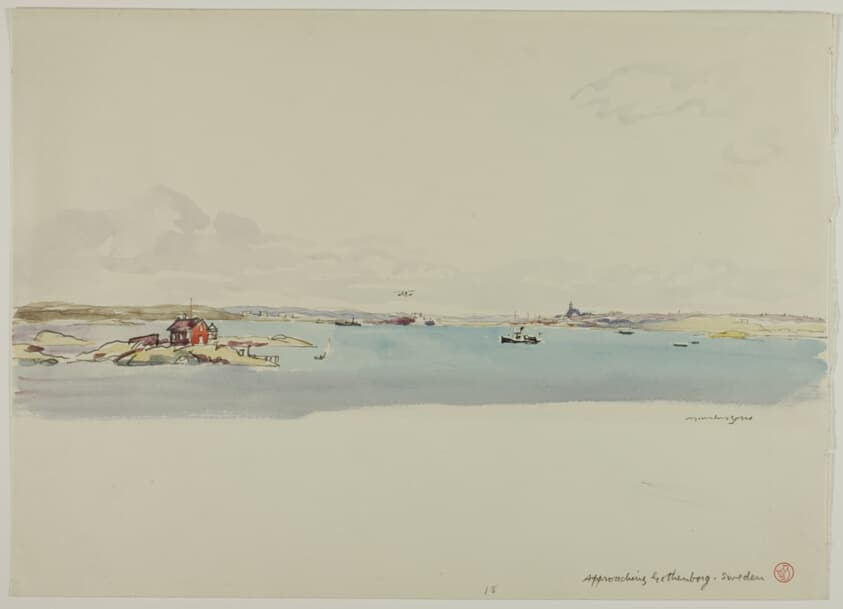 Approaching Gothenburg, Sweden — David Muirhead Bone