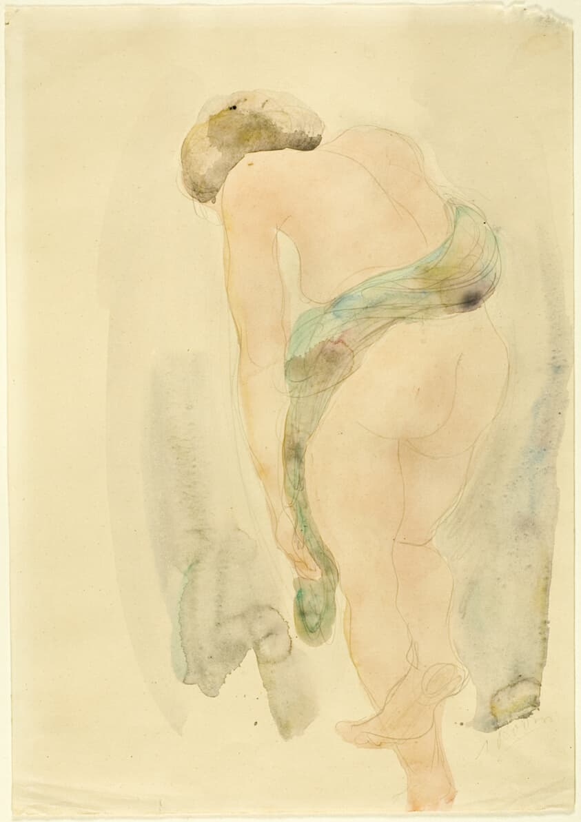 Standing Female Nude, Seen From Rear — Auguste Rodin