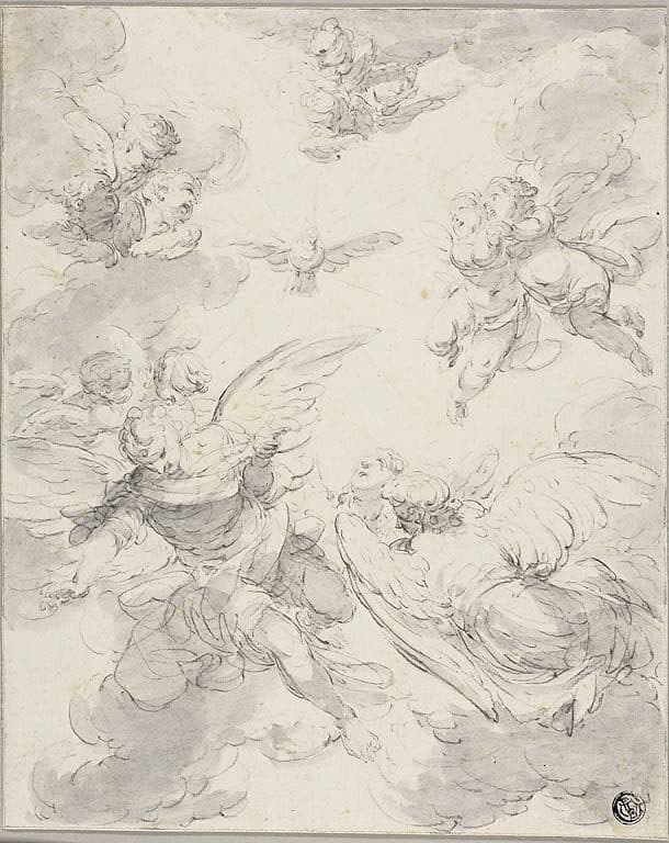 The Holy Ghost and Angels — Giovanni Domenico Ferretti