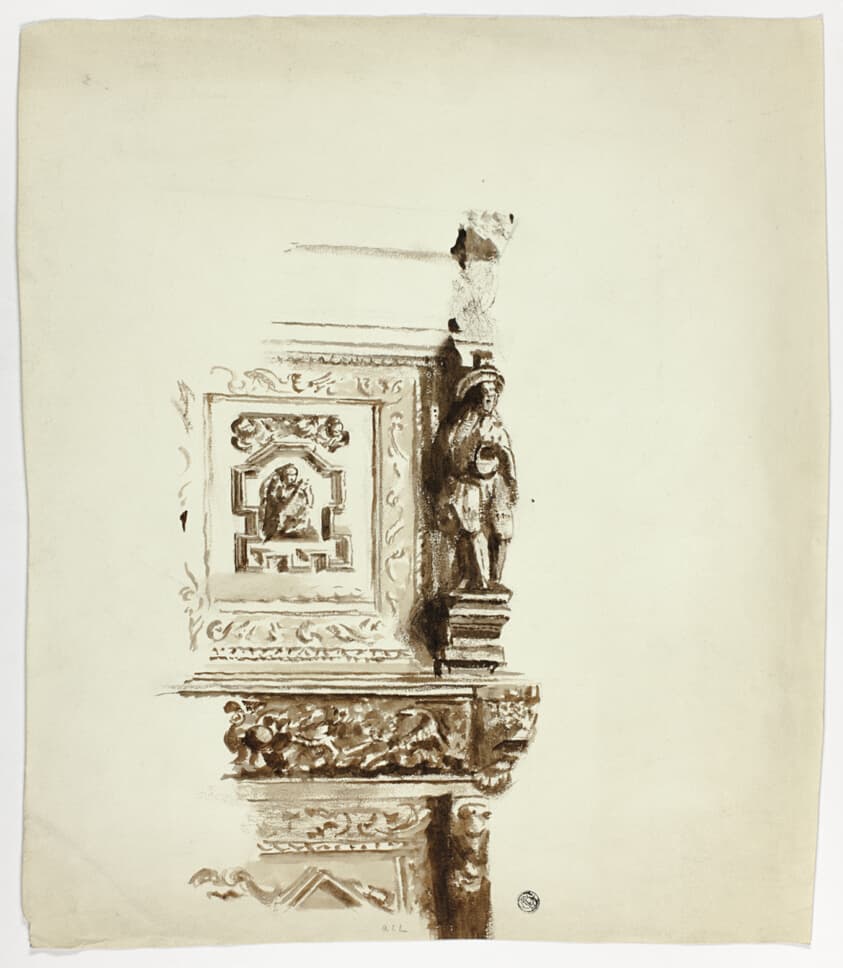 Upper Portion of Decorative Mantlepiece — Andrea Carlo Lucchesi
