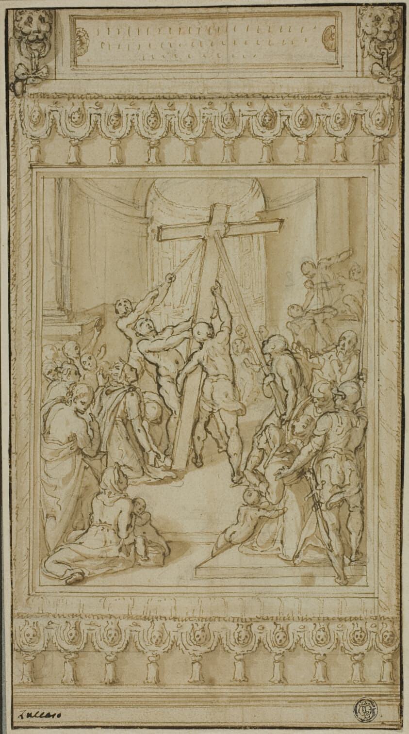 Saint Helena Kneeling before the True Cross — Cesare Nebbia