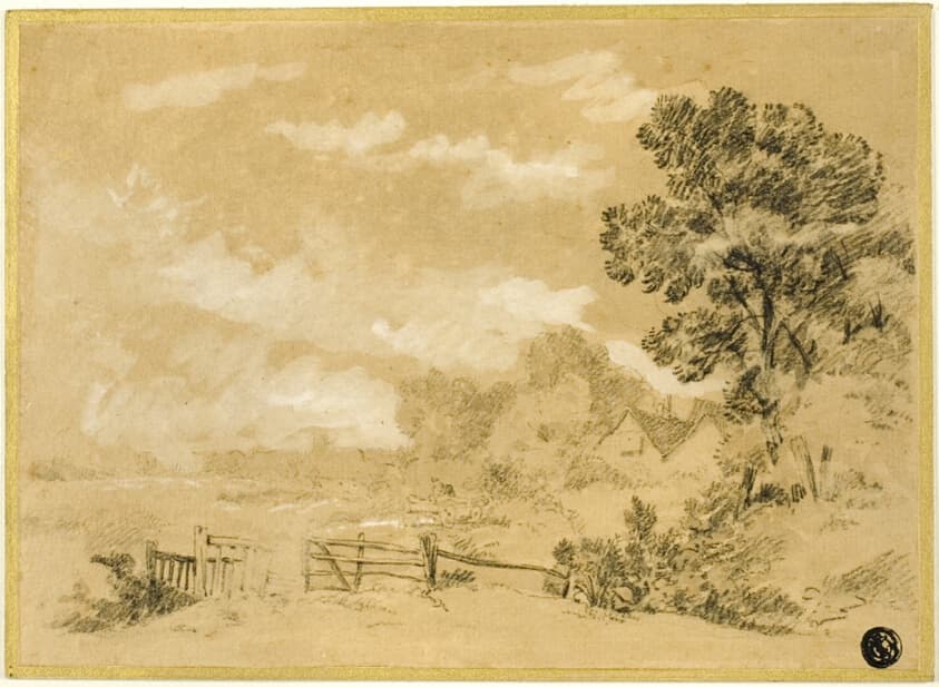 Landscape with Stile — Augustus Wall Callcott